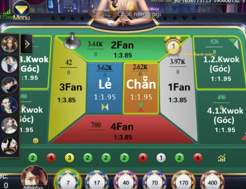 Thông tin về game cá cược Fantan online